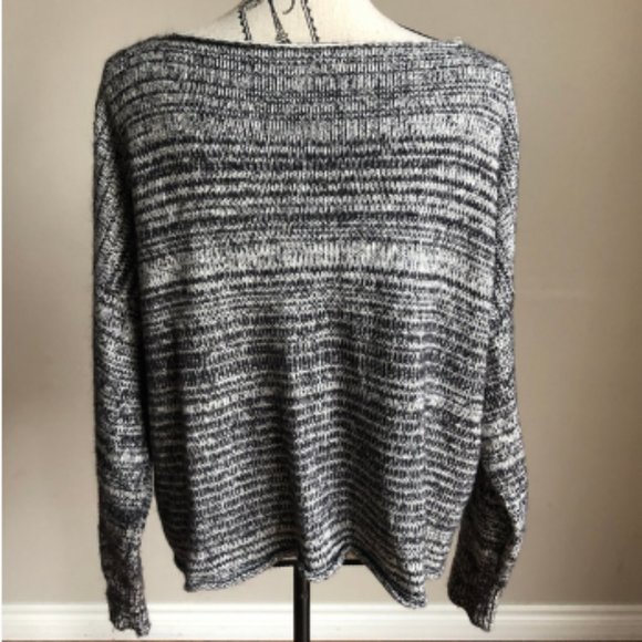 Madewell Threadmix Boatneck Sweater grey/black L - Picture 5 of 8